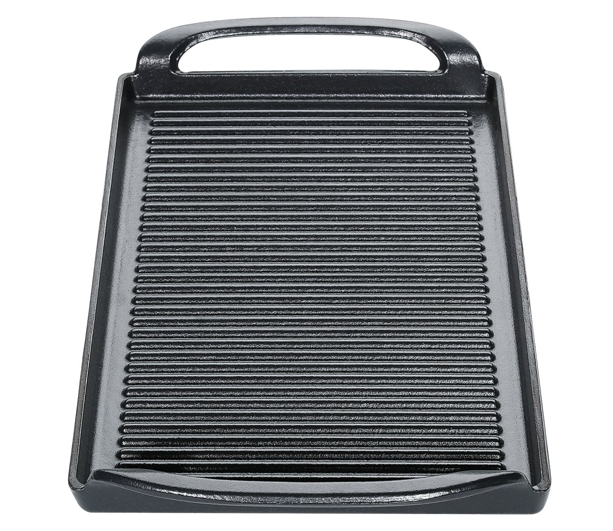 Küchenprofi gietijzeren grillplaat zwart 38 cm - Afbeelding 3