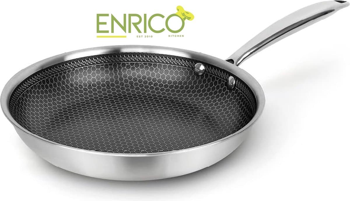 Enrico koekenpan 20cm tri-ply met PFAS vrije coating - Afbeelding 2