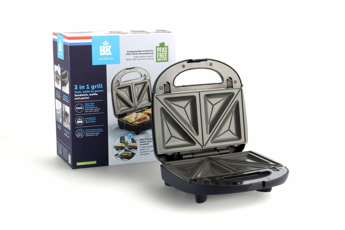 BK Connect 3-in-1 Grill (Tosti/Wafel/Panini) - Afbeelding 2