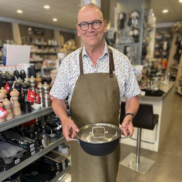 Schort leer Olive Buffel - Afbeelding 6