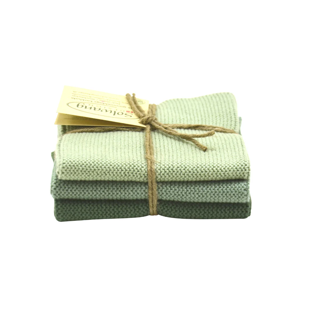 Vaatdoek 3-pack Sea Green