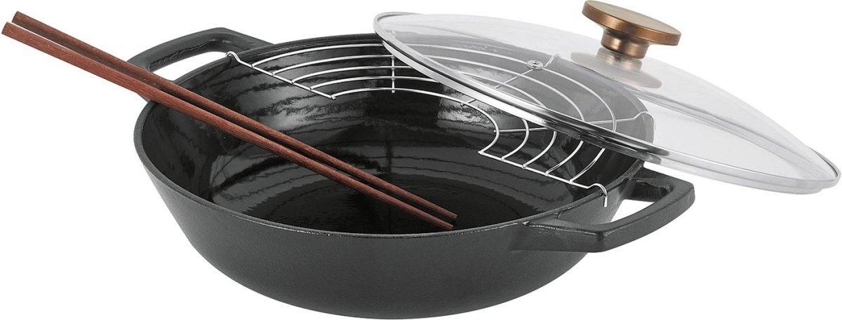 Beka Nori wok 30cm gietijzer - Afbeelding 2