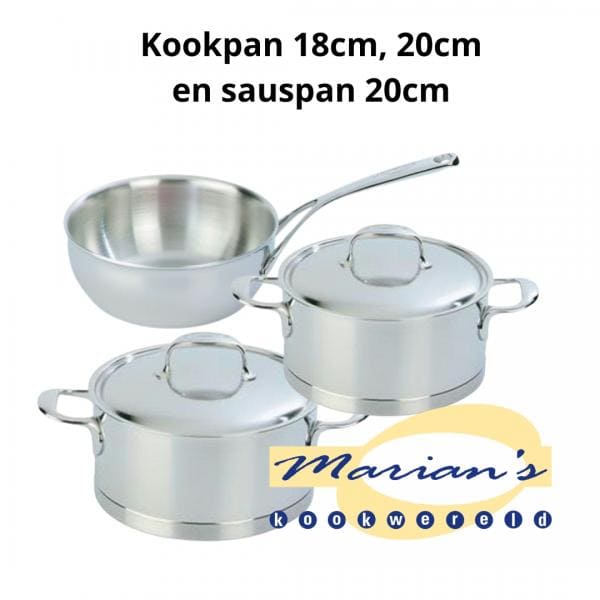 Pannenset 3 dlg Atlantis-7 Demeyere - Afbeelding 2