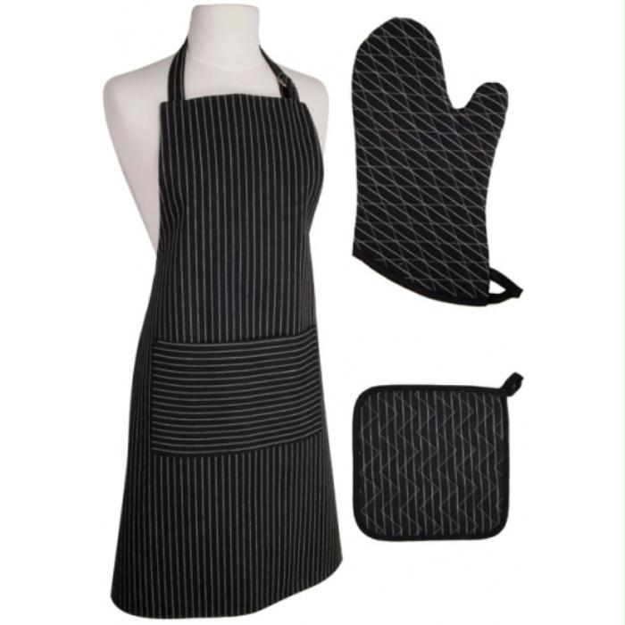 Ovenwant Pinstripe zwart Now Design - Afbeelding 3