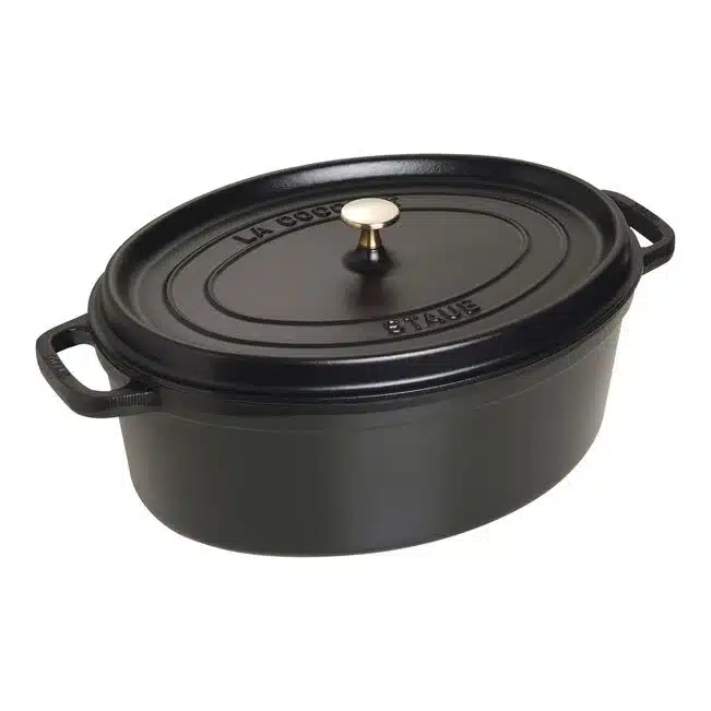 Staub braadpan 37cm ovaal zwart