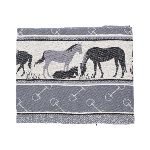 Theedoek Horse Anthracite Bunzlau Castle - Afbeelding 2