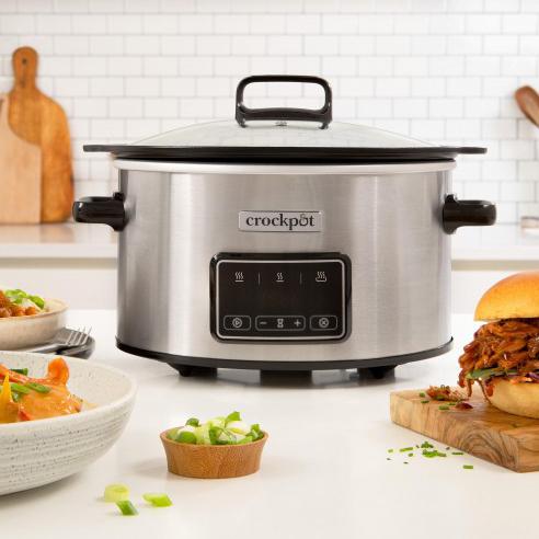Slowcooker 3.5 liter Sizzel&Stew RVS Crockpot - Afbeelding 4