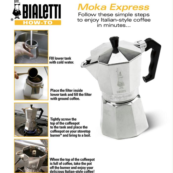 Moka Express 6 kops Bialetti - Afbeelding 4
