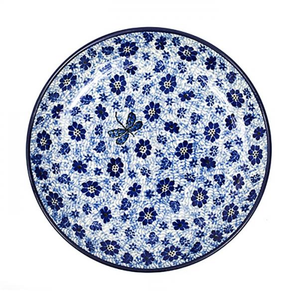 Bord plat 25,5cm Dragonfly Bunzlau Castle