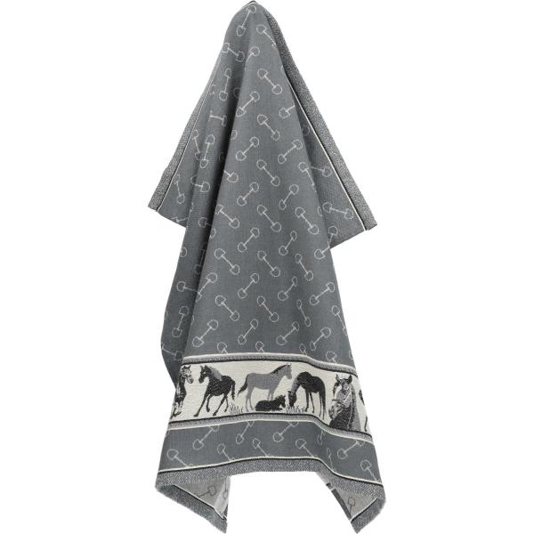 Theedoek Horse Anthracite Bunzlau Castle - Afbeelding 4