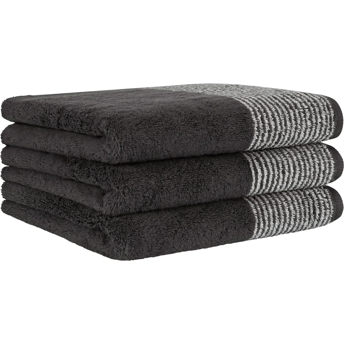 Wasdoek - Two Tone - Set van 6 - Basalt - 30-30 cm - Afbeelding 6