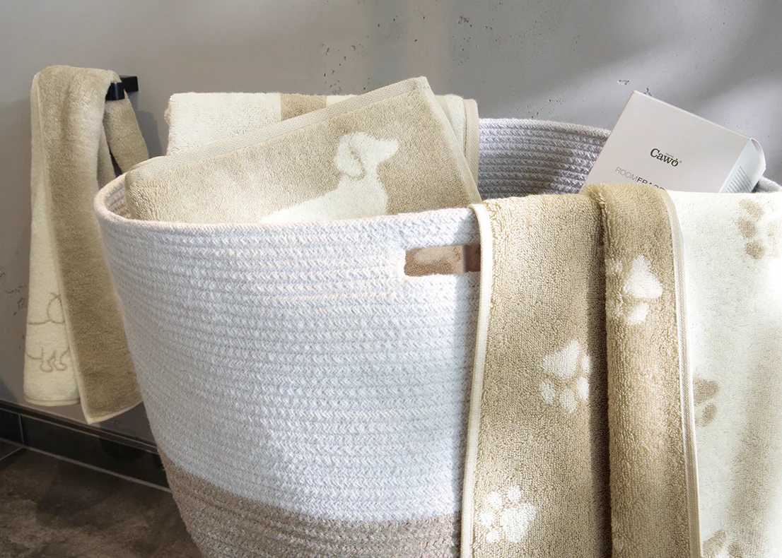 3 x Handdoeken Dogs Naturel-Beige 50x100 cm - Afbeelding 4