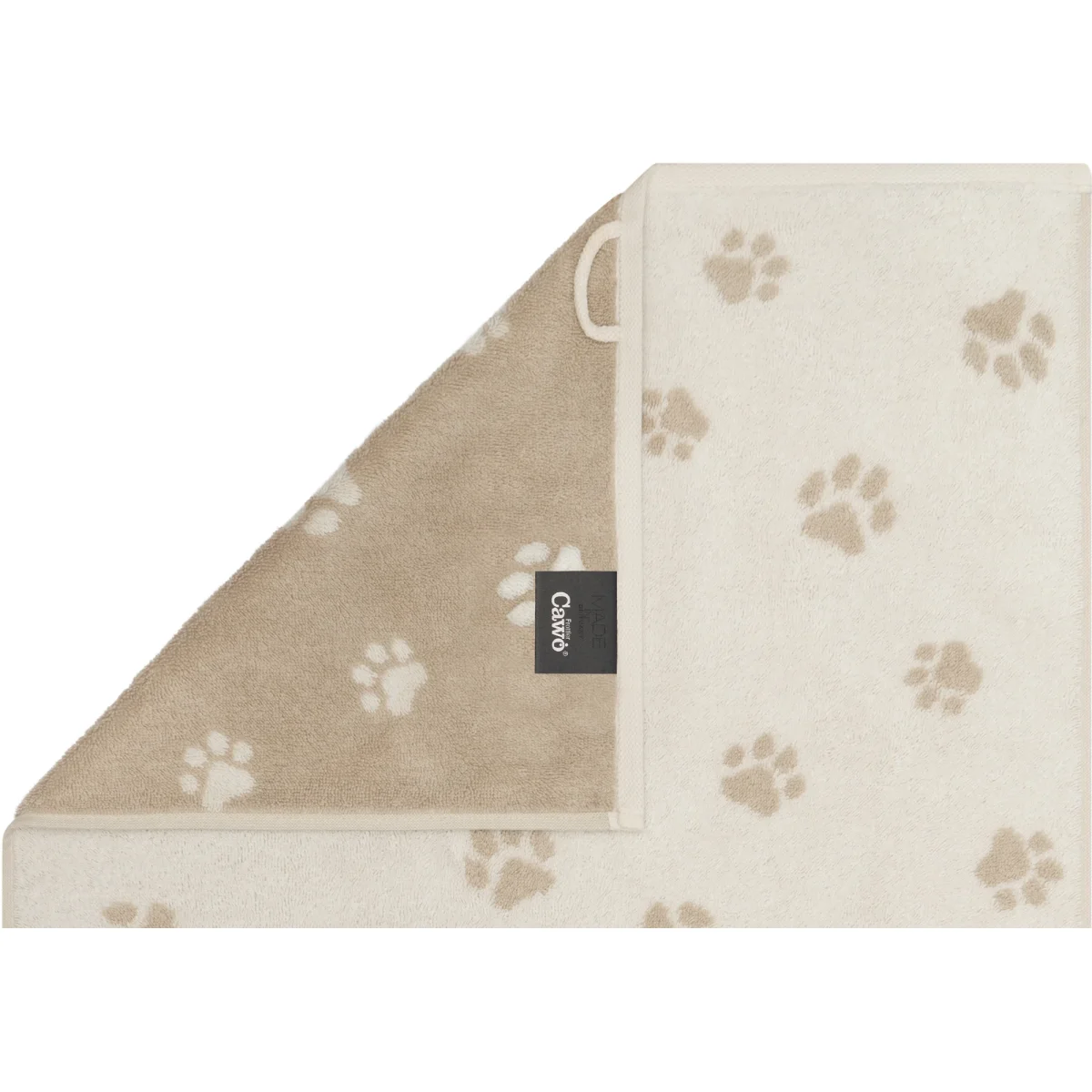 3 x Handdoeken Paws Naturel-Beige 50x100 cm - Afbeelding 9