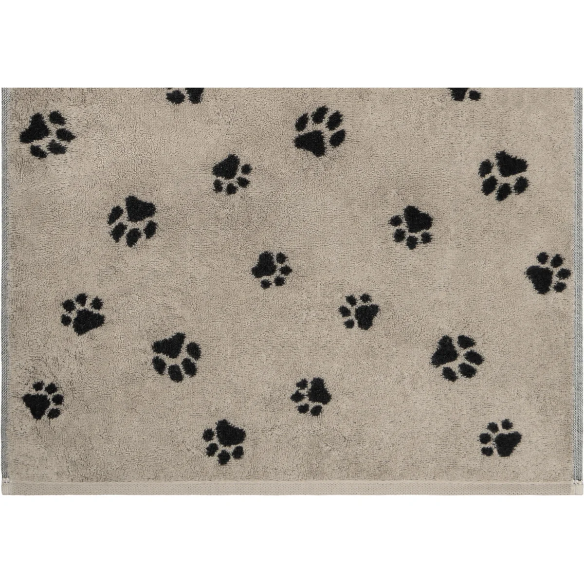 6 x Gastendoeken Paws Zwart-Beige 30x50 cm - Afbeelding 4