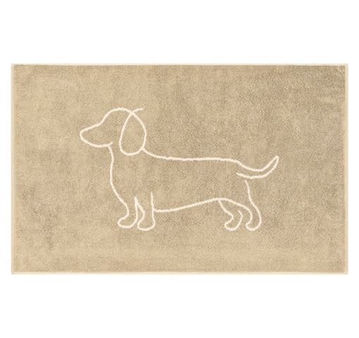 2 x Badmat Teckel Naturel-Beige 50x80 cm - Afbeelding 2