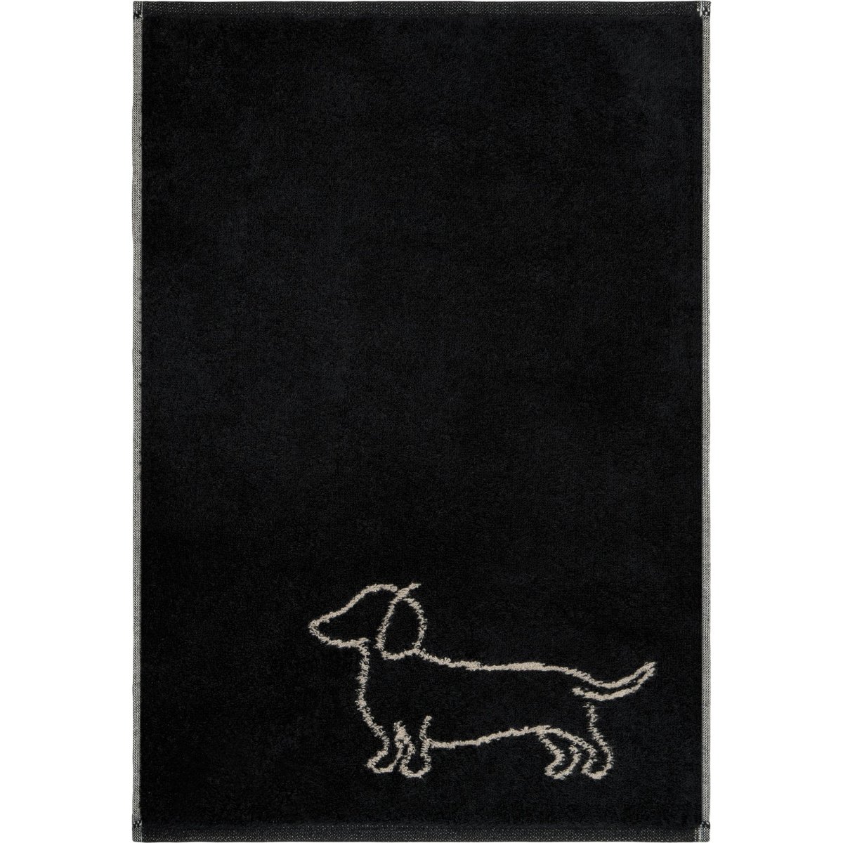 3 x Handdoeken Teckel Zwart-Beige 50x100 cm - Afbeelding 6