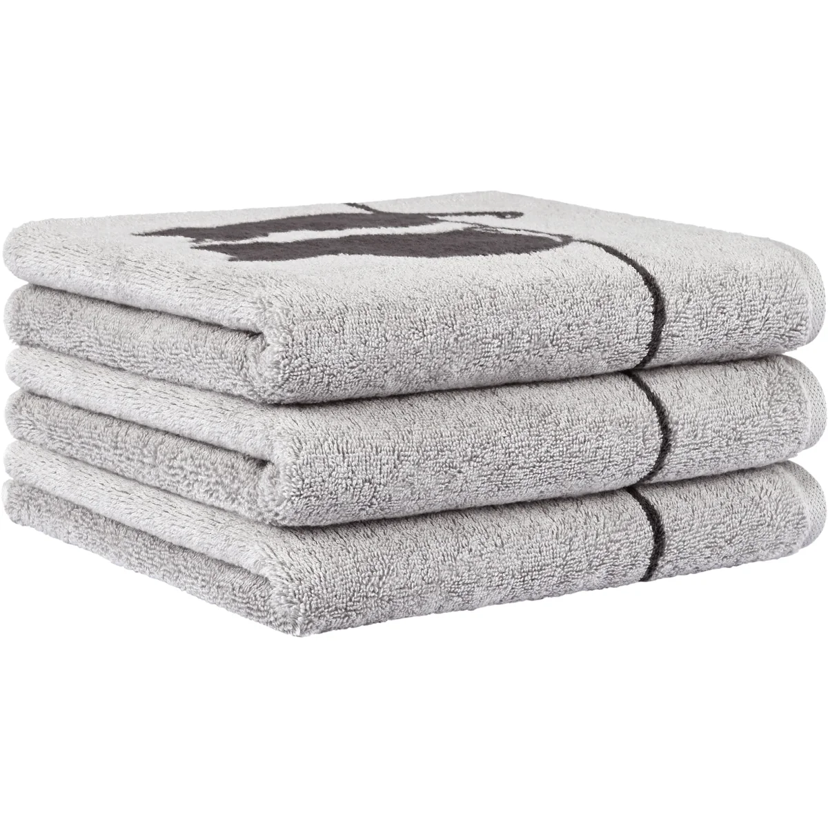 6 x Gastendoeken Cute Cats Platin-Basalt 30x50 cm - Afbeelding 3