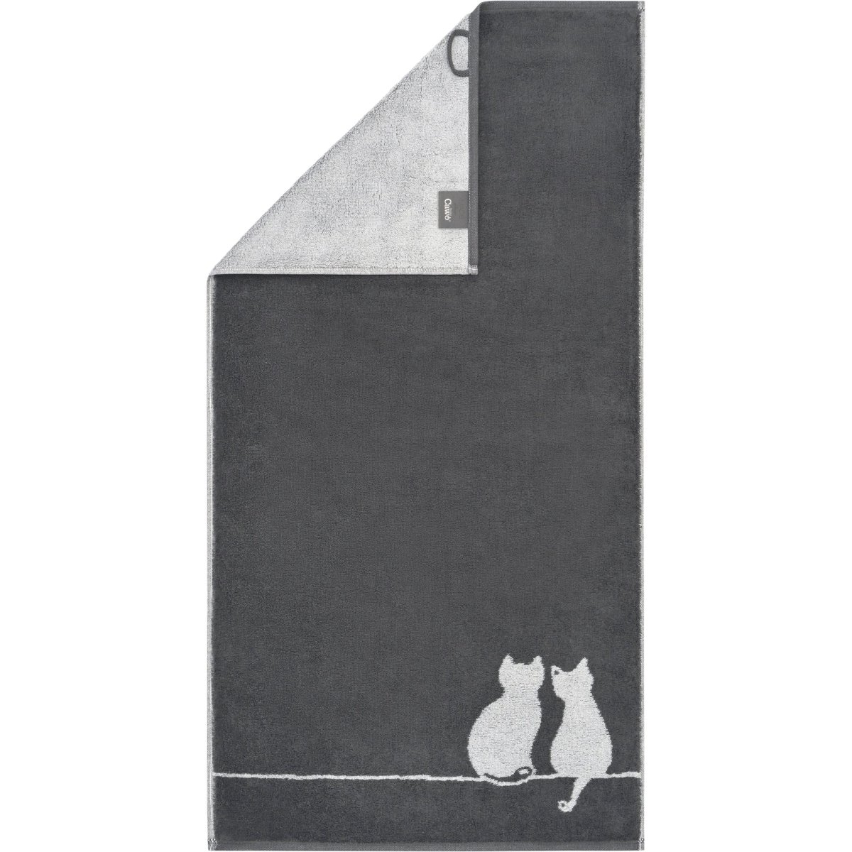 6 x Gastendoeken Cute Cats Basalt-Platin 30x50 cm - Afbeelding 7