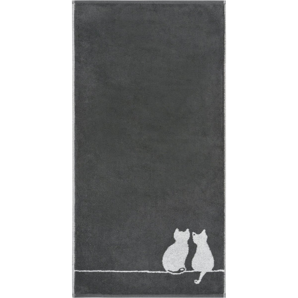 6 x Gastendoeken Cute Cats Basalt-Platin 30x50 cm - Afbeelding 8