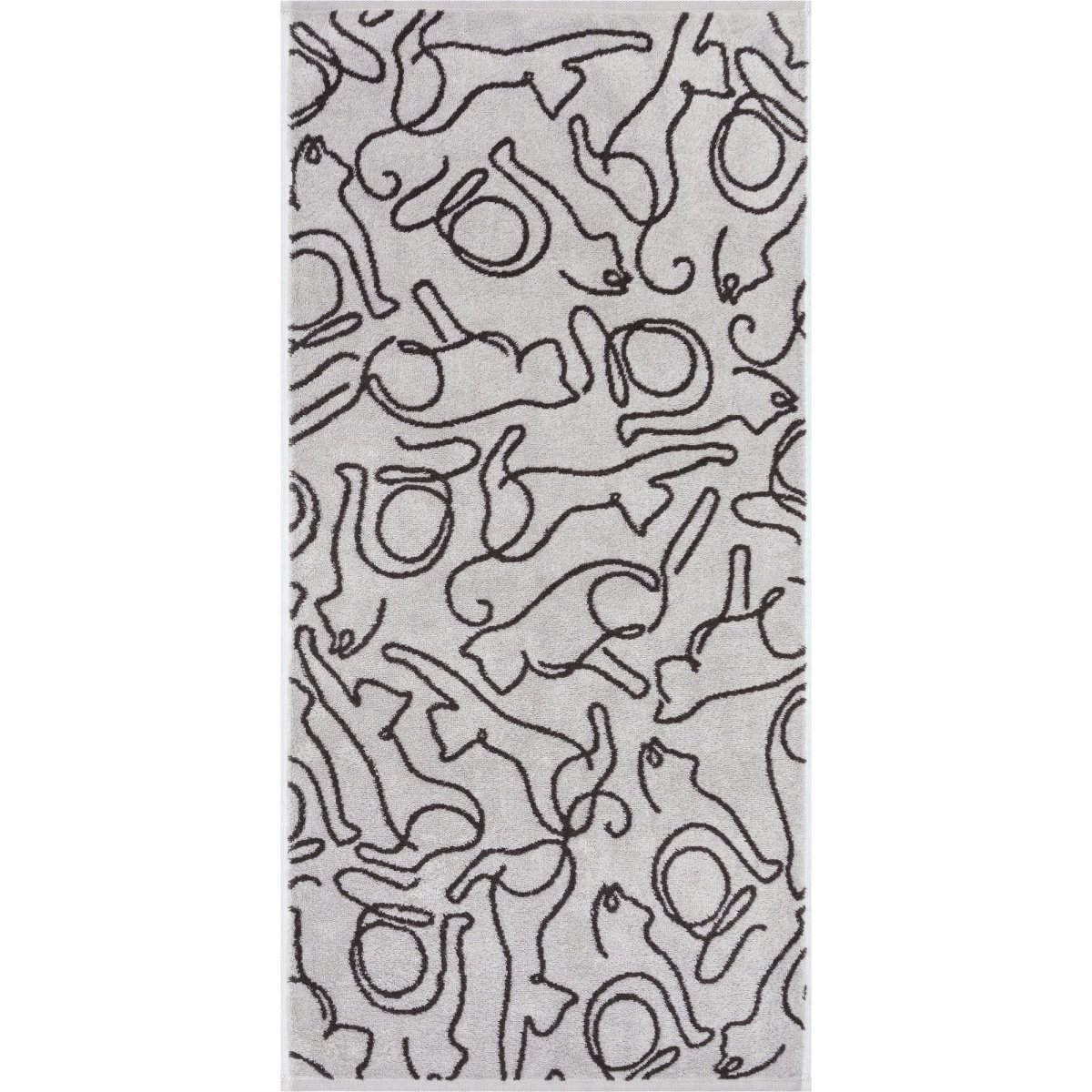 3 x Handdoeken Cats Platin-Basalt 50x100 cm - Afbeelding 7