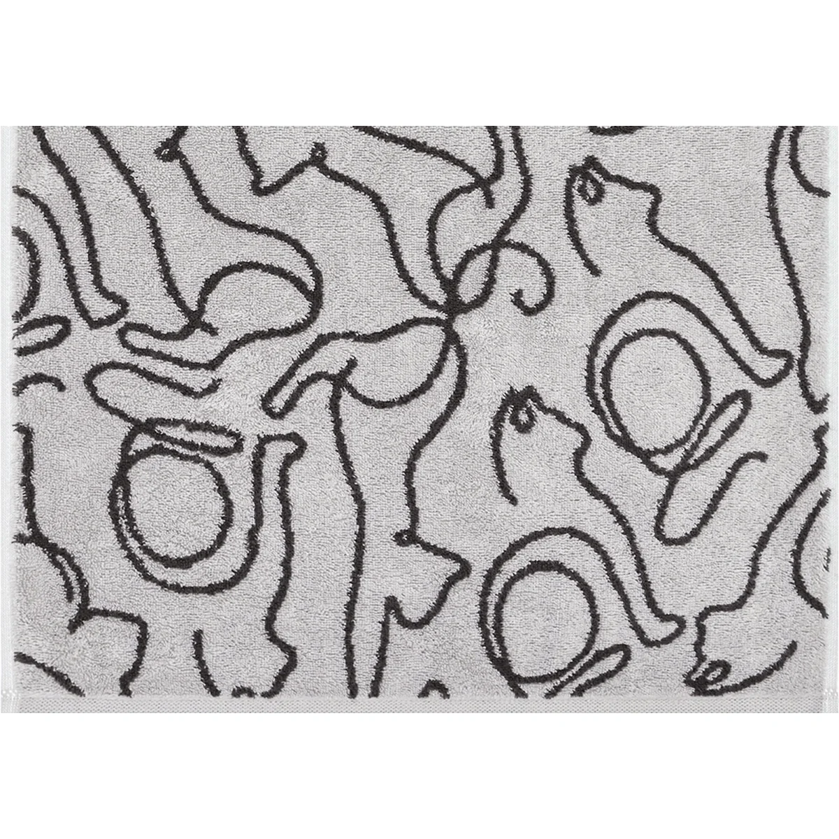 3 x Handdoeken Cats Platin-Basalt 50x100 cm - Afbeelding 5