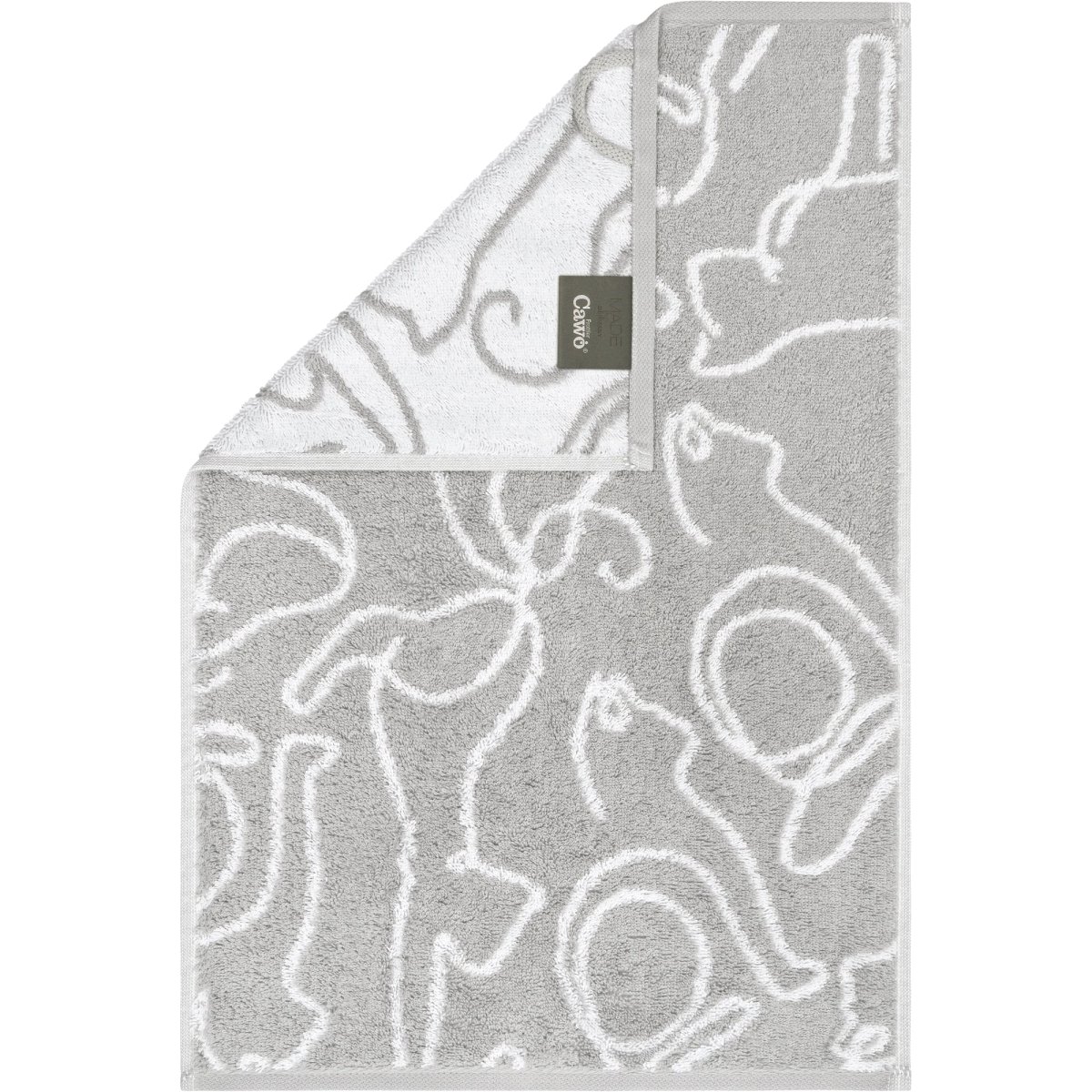 Douchelaken Cats Platin-Wit 80x150 cm - Afbeelding 6