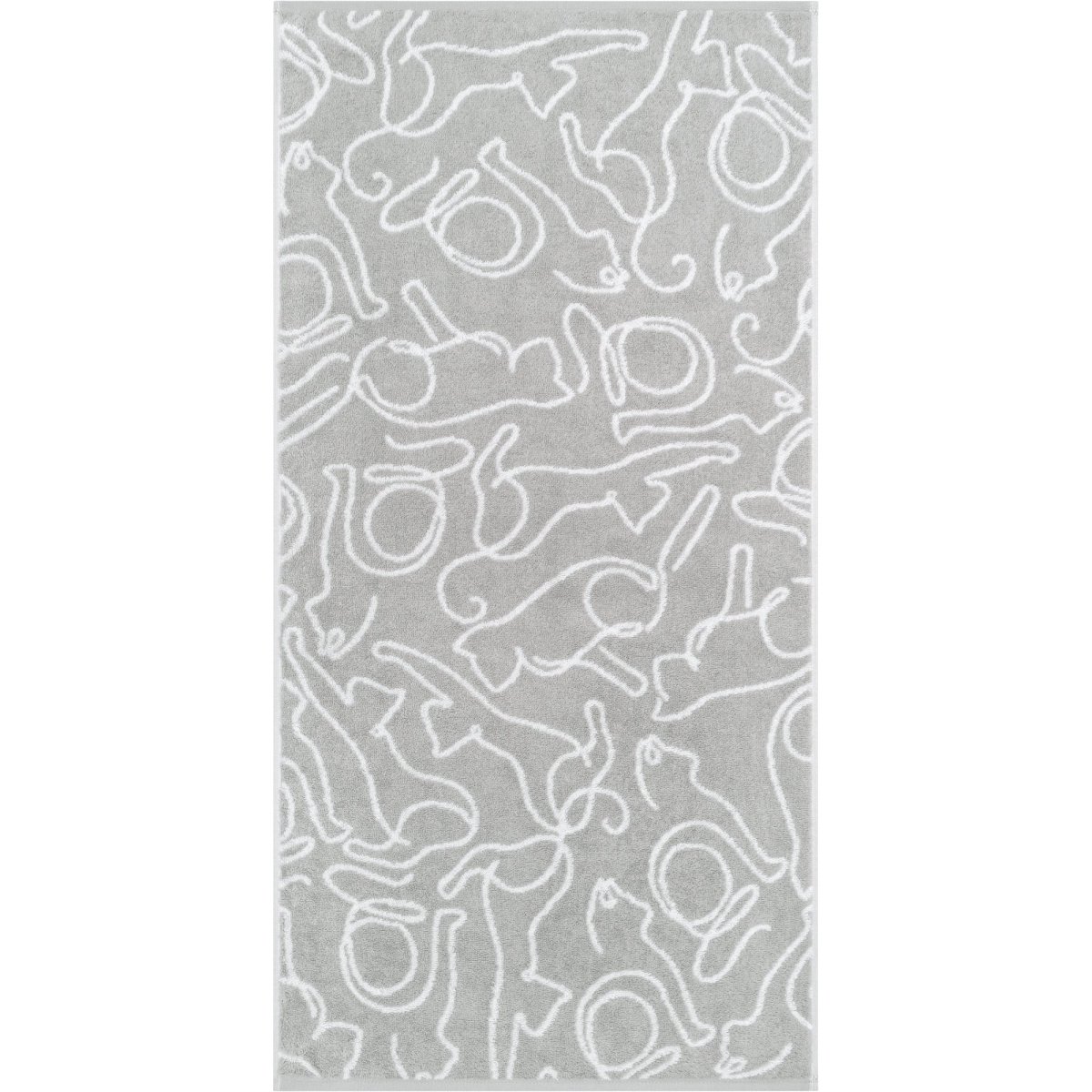 Douchelaken Cats Platin-Wit 80x150 cm - Afbeelding 7