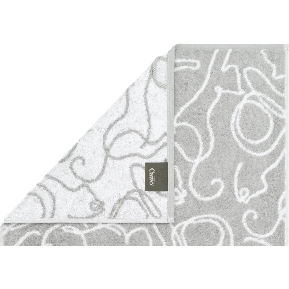 Douchelaken Cats Platin-Wit 80x150 cm - Afbeelding 9