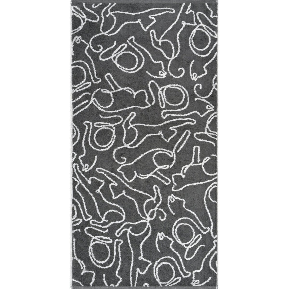 3 x Handdoeken Cats Basalt-Platin 50x100 cm - Afbeelding 6