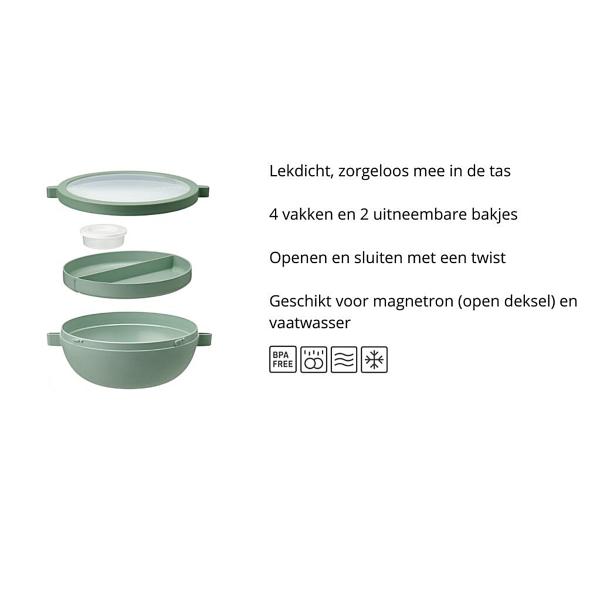 Lunchbowl Basic Vivid Blue Mepal - Afbeelding 4