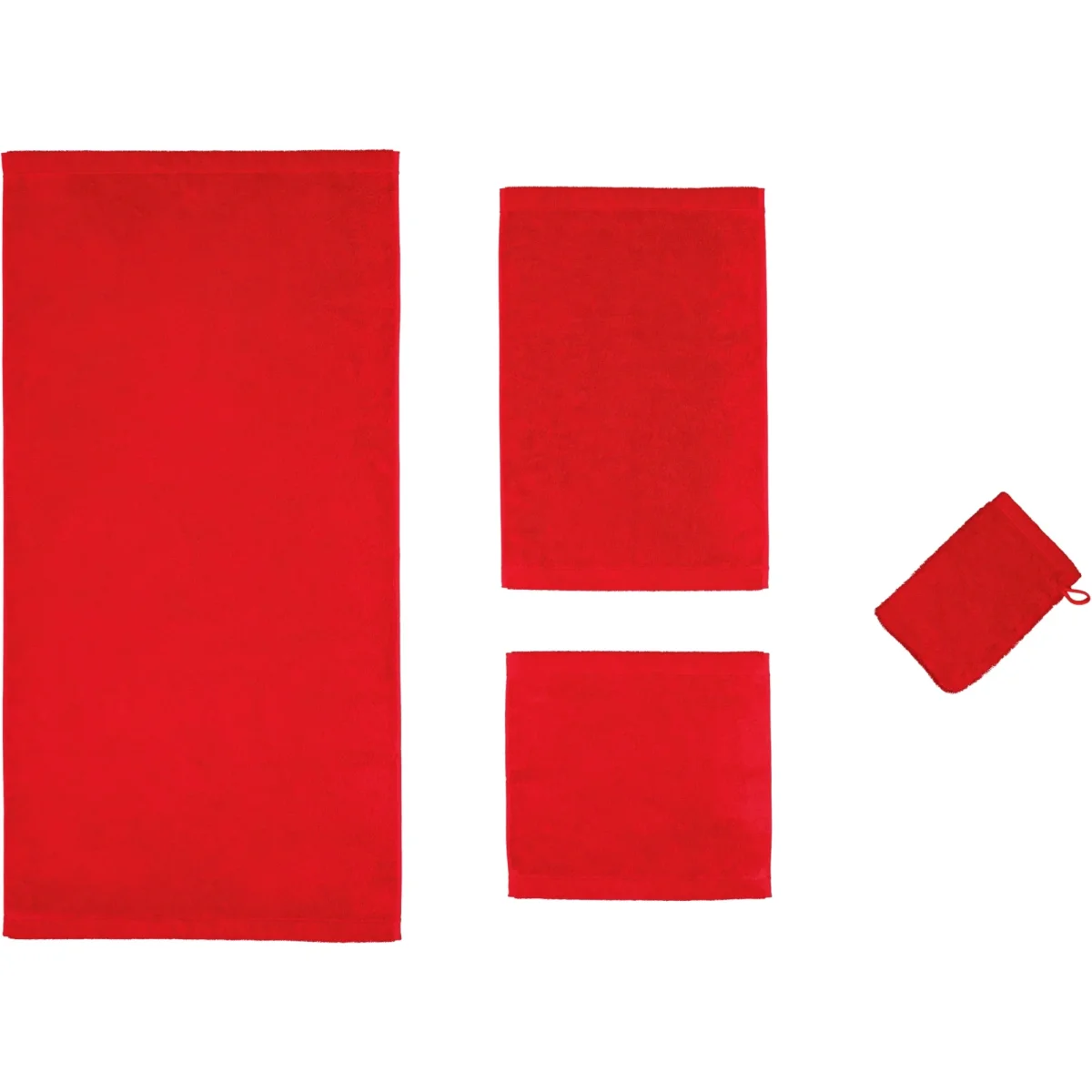 Lifestyle Uni Handdoeken 3 stuks - Rood 50x100 cm - Afbeelding 4