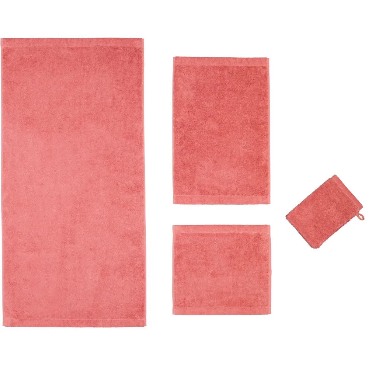 Lifestyle Uni Handdoeken 3 stuks - Koraal 50x100 cm - Afbeelding 4