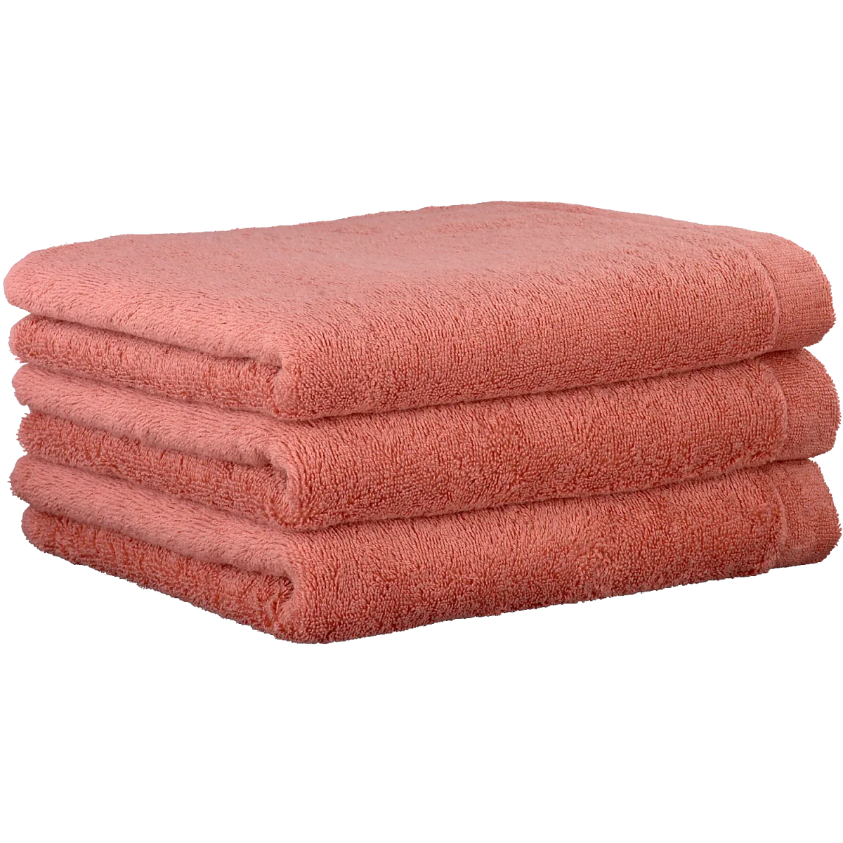 Lifestyle Uni Handdoeken 3 stuks - Koraal 50x100 cm - Afbeelding 2