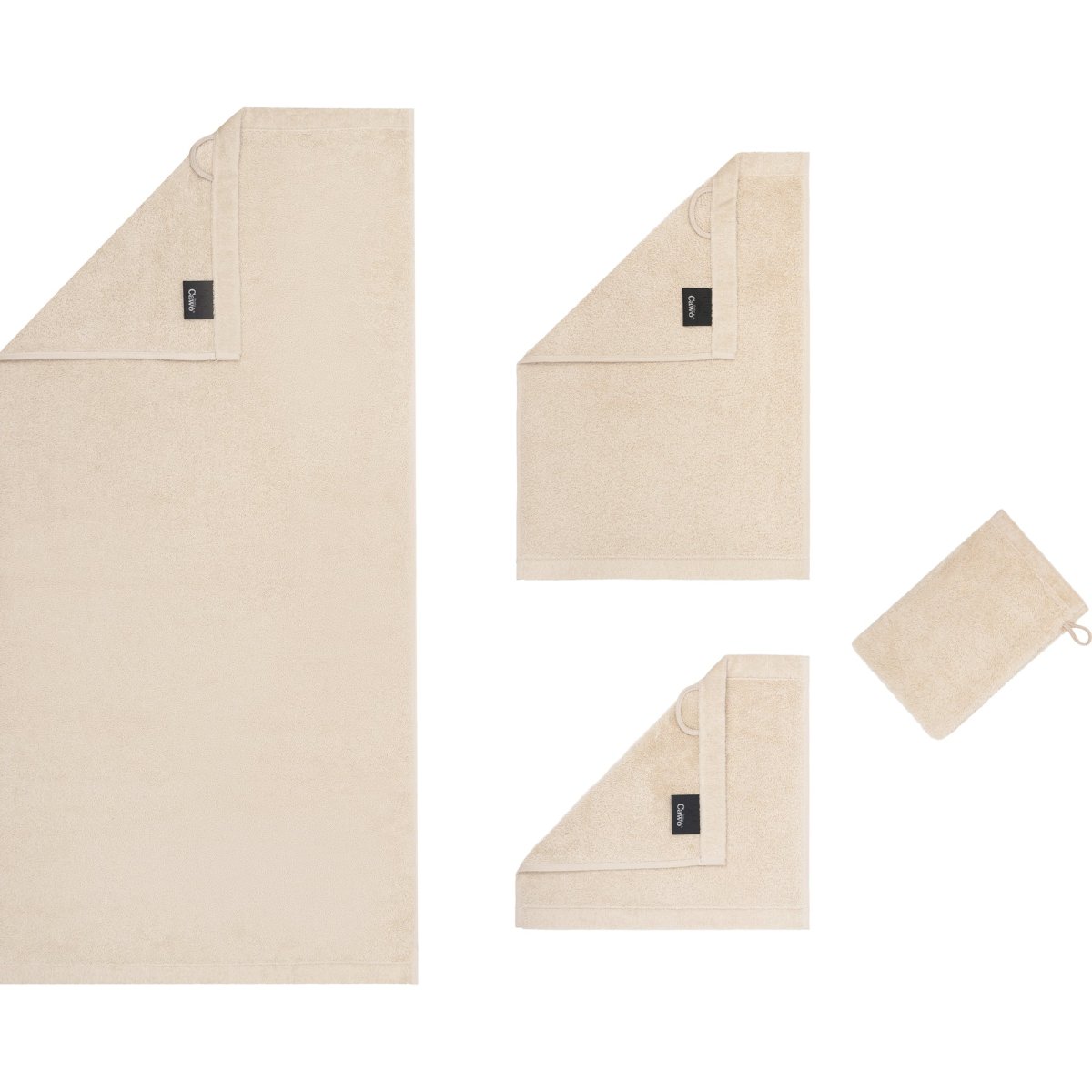 Lifestyle Uni Douchelaken 1 stuks - Beige 70x140 cm - Afbeelding 4