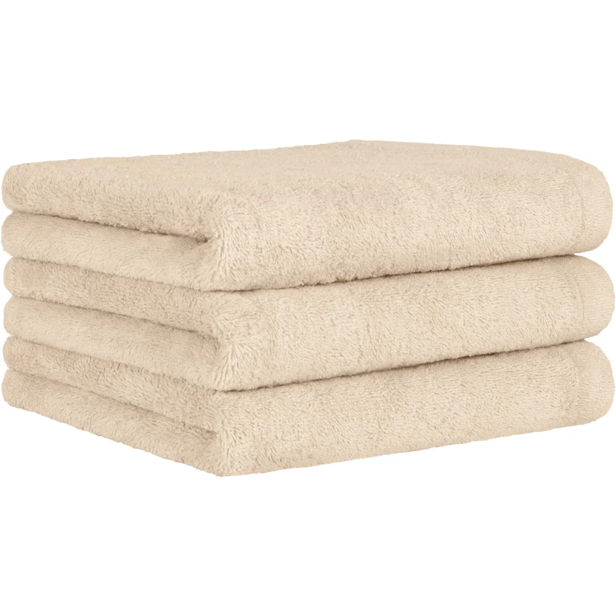 Lifestyle Uni Douchelaken 1 stuks - Beige 70x140 cm - Afbeelding 6