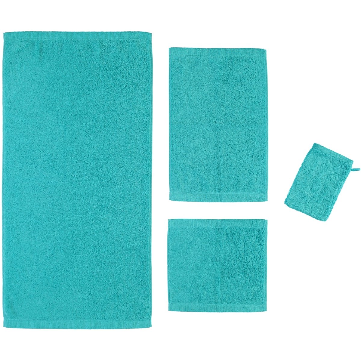 Lifestyle Uni Handdoeken 3 stuks - Turquoise 50x100 cm - Afbeelding 4