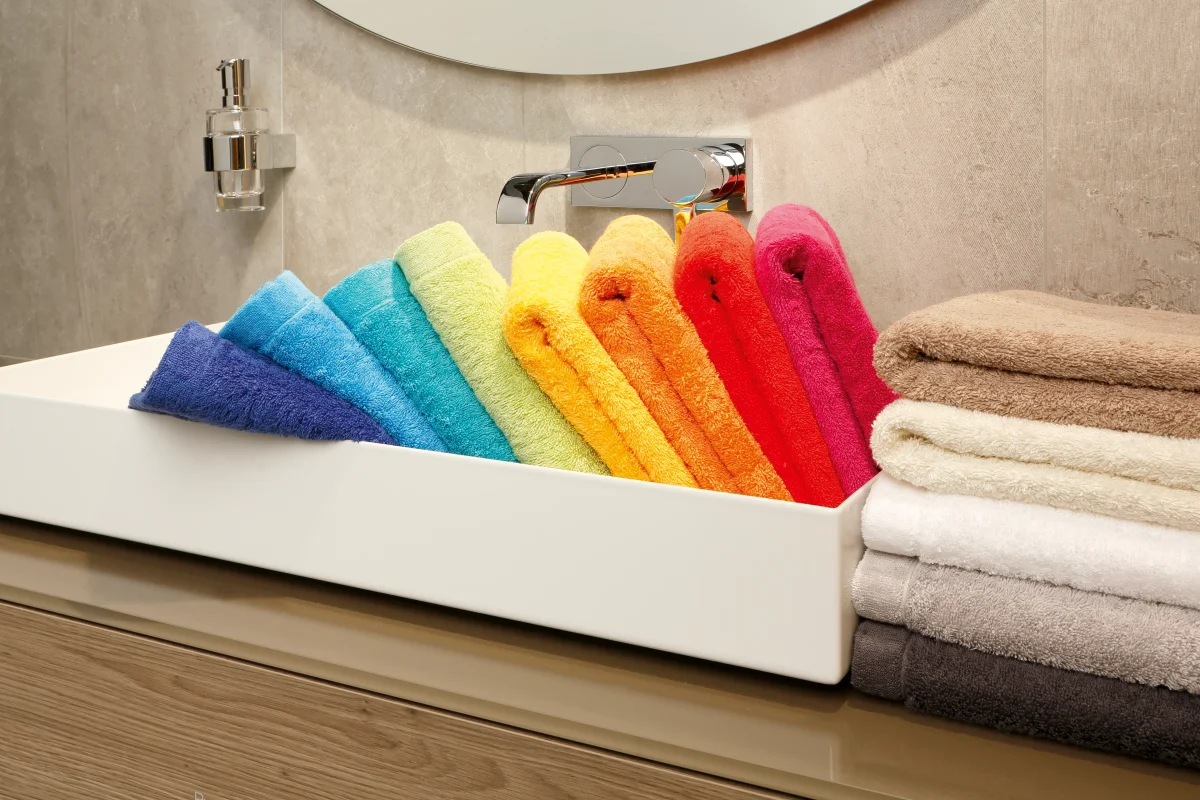 Lifestyle Uni Handdoeken 3 stuks - Rood 50x100 cm - Afbeelding 3