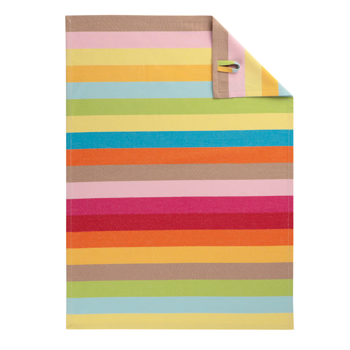 Theedoek Cuisine Lifestyle - set van 4 - Multikleur Blokstreep - 50x70 cm - Afbeelding 5