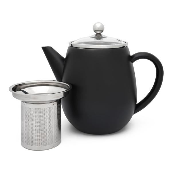 Theepot Duet Eva  dubbelwandig 1.1 liter zwart Bredemeijer - Afbeelding 5