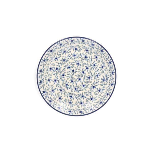 Bord ontbijt-plat 20cm Blue Olive Bunzlau Castle