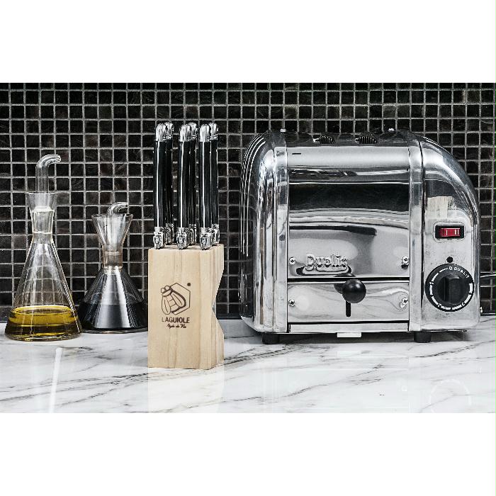 Steakmessenset Zwart Laguiole - Afbeelding 3