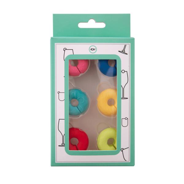 Glasmarkers Donut 6 stuks Dotz - Afbeelding 3