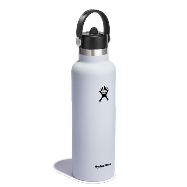 Drinkfles Standard Mouth met rietje 621ml White Hydro Flask - Afbeelding 3