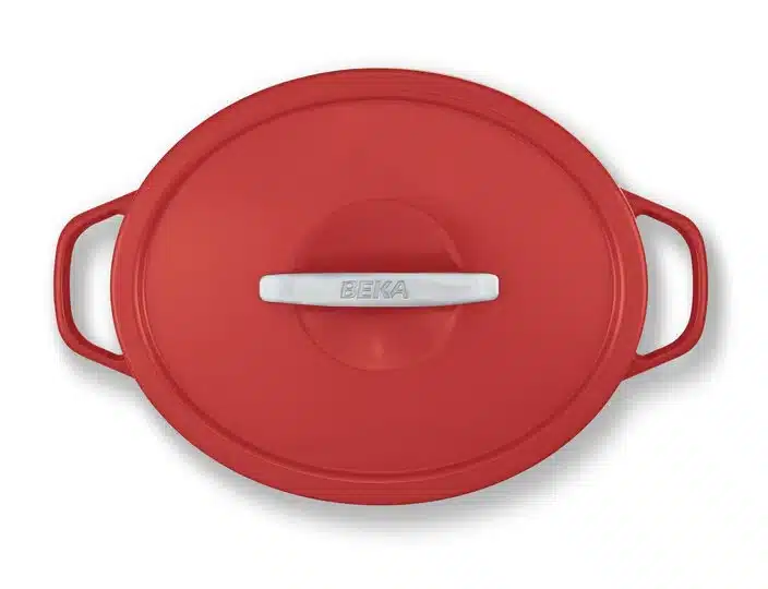 Beka Plume braadpan lichtgewicht 31cm rood ovaal - Afbeelding 3