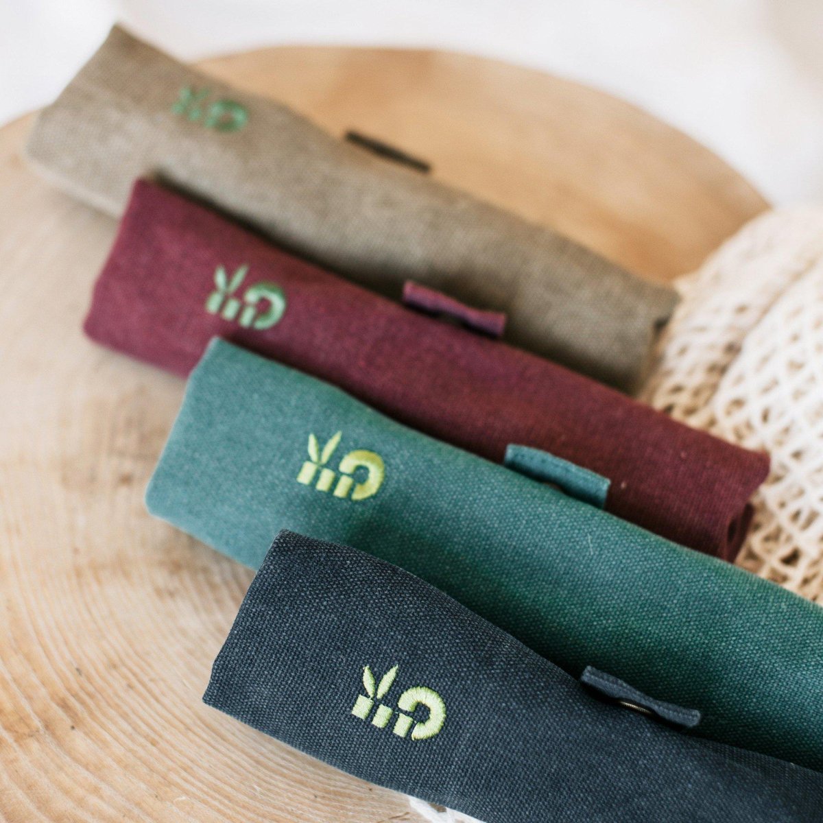 Bamboe bestek set met rietje Berry - Afbeelding 5