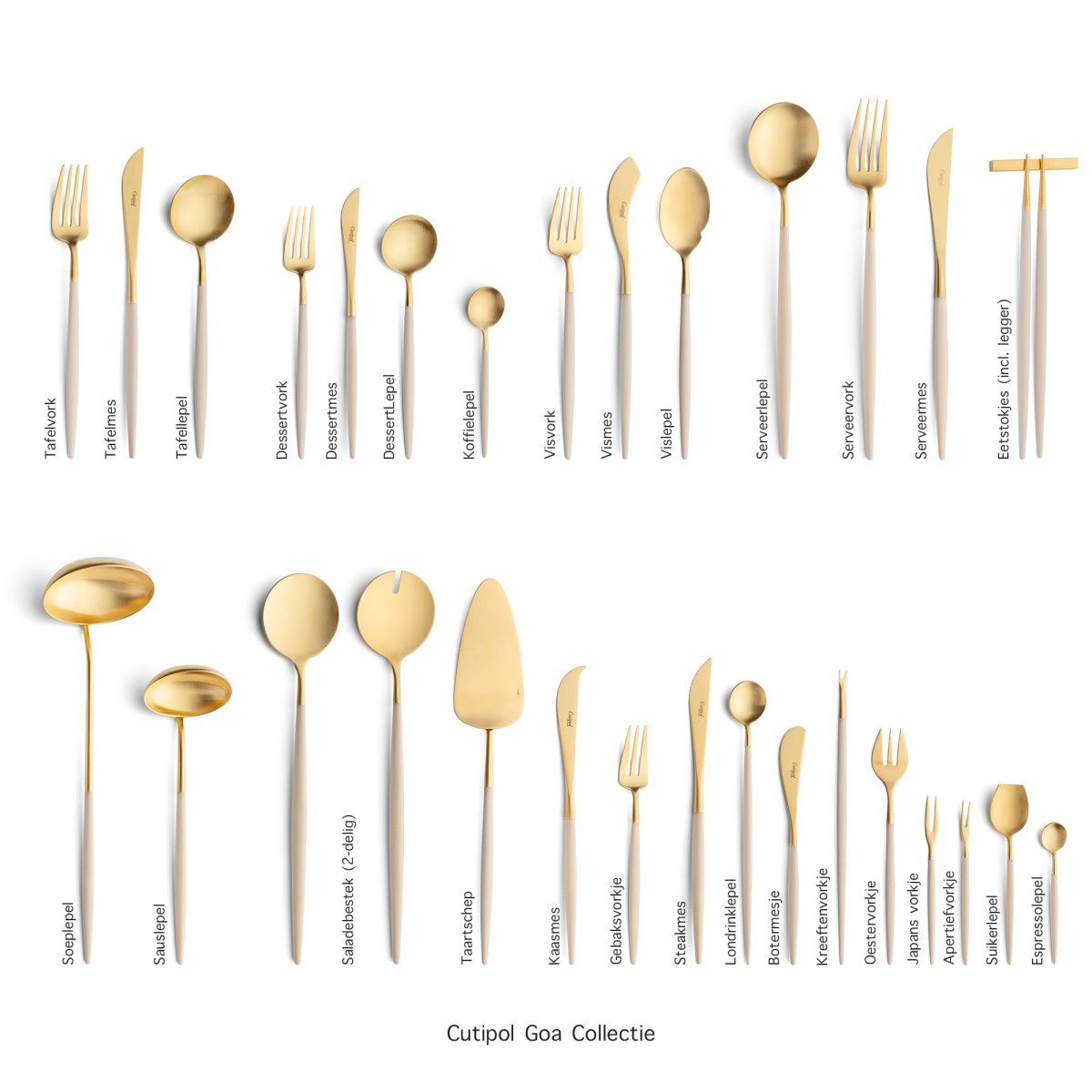 Goa – Goud/Ivoor – Bestek // Cutipol - Afbeelding 3