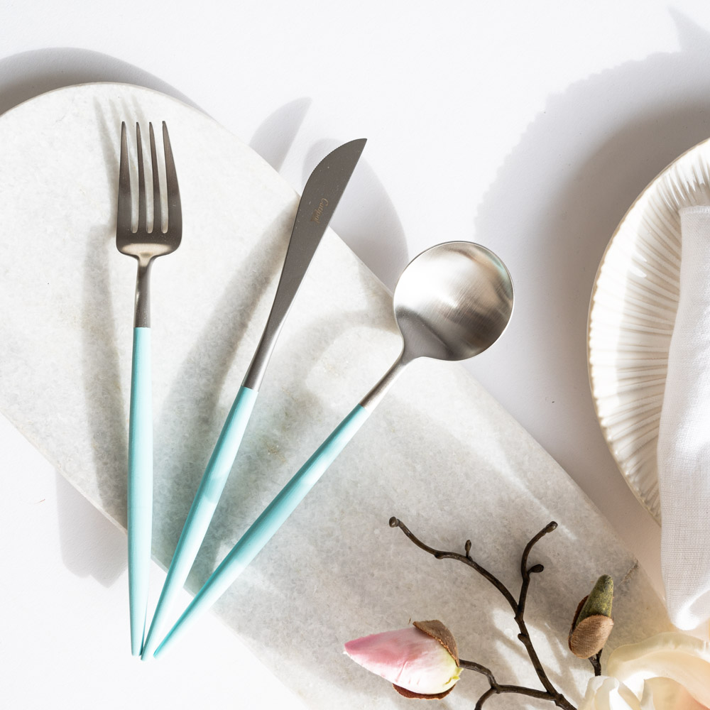 Goa – RVS/Turquoise – Bestek // Cutipol - Afbeelding 2