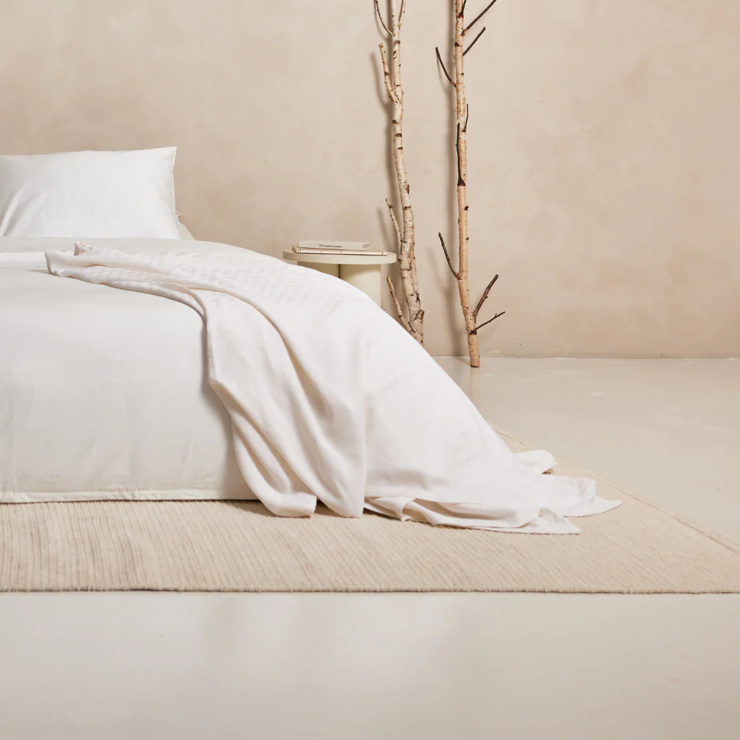 Overtrek Met Rits Dromerig Wit - Katoen Satijn - Afbeelding 7