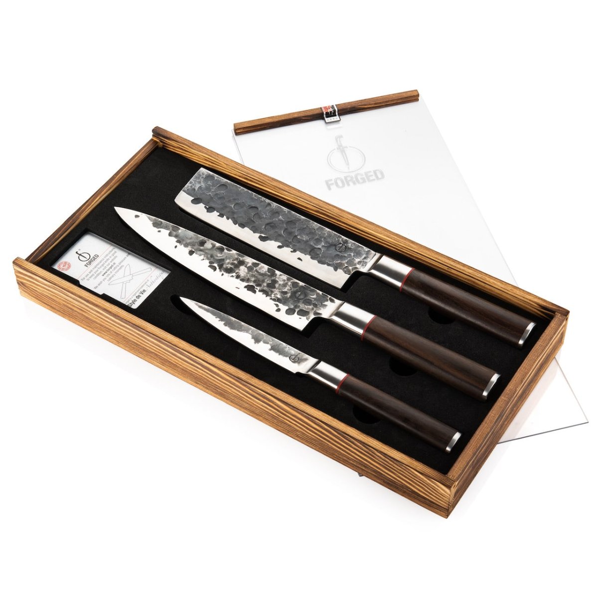 Sebra Forged 3 delige messenset - Afbeelding 2