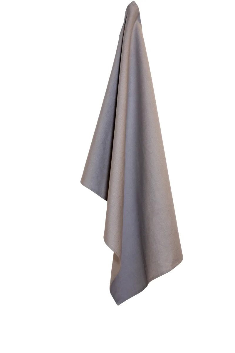 Theedoek Linnen/Katoen Warm Grey